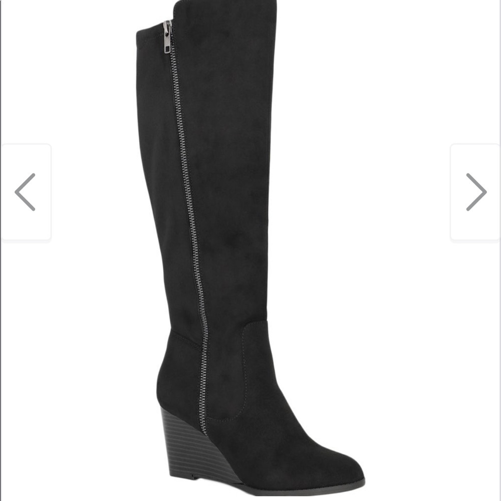Style & Co Wynterr Wedge Zip Up Boots
